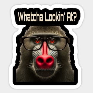 Red Nose Monkey Funny Monkey Red Nose 2024 gift Sticker